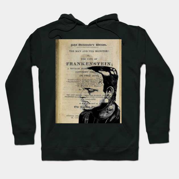 Frankenstein Book Page Hoodie by RG Illustration